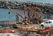 EXCLUSIVA: FURIA DE TITANES 2 (WRATH OF THE TITANS). Nuevas imágenes de un set de batalla Ira de Titanes (Wrath of the Titans). Decorado en Teno (Tenerife)
