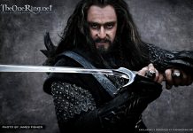 EL HOBBIT UN VIAJE INESPERADO 3D: Balin, Dwalin y Thorin Escudo de Roble