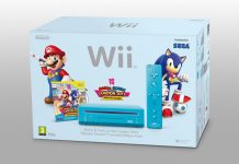 Mario y Sonic en la nueva Wii azul