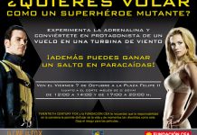 X-MEN PRIMERA GENERACIÓN: vuela en una turbina de viento gratis el día 7 de Octubre