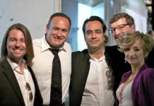 Entrevista a PEDRO MÉRIDA, productor de FIMUCITÉ 2012 Pedro Merida, Ray Costa, Diego Navarro, Robert Thompson y Agata Grabowiecka. Foto: Luís Lodos.