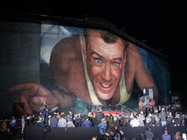 FOX celebra a lo grande los 25 años de «LA JUNGLA DE CRISTAL» Mural La Jungla de Cristal. Die Hard