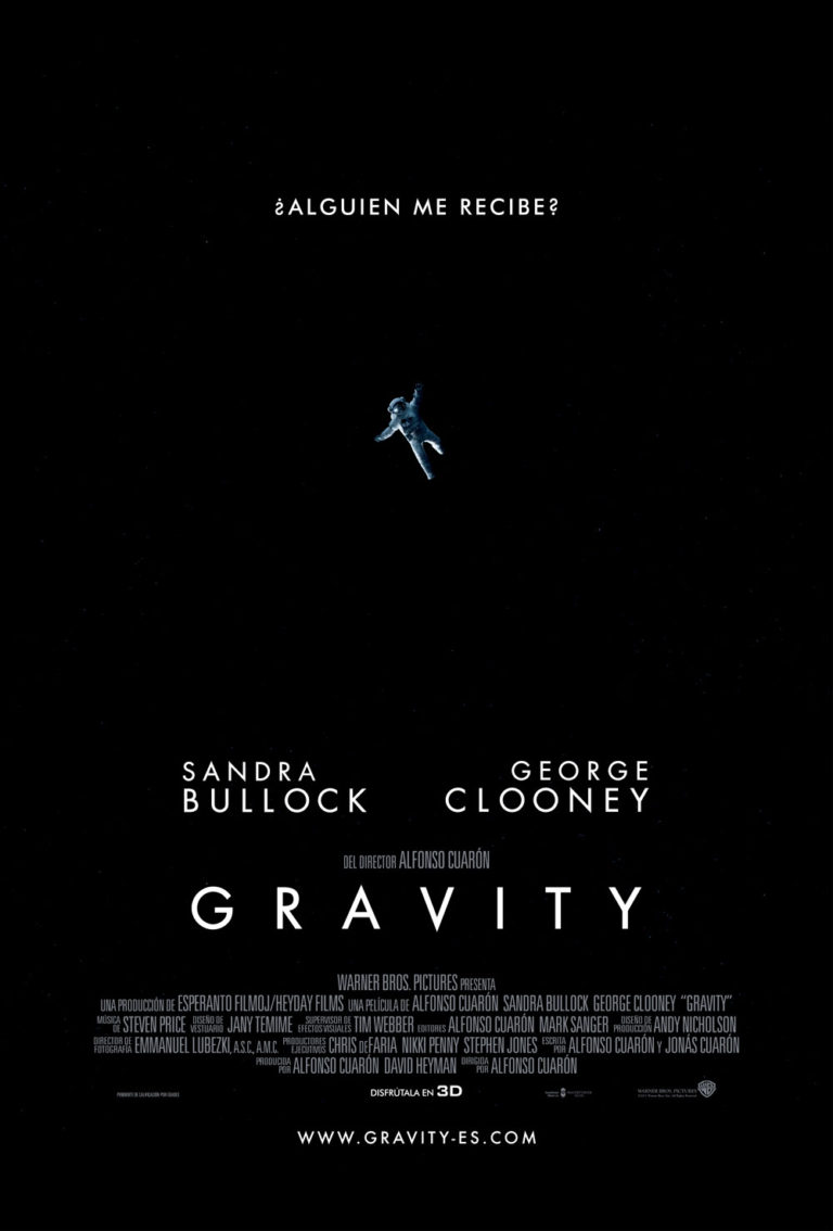 Nuevo póster de «GRAVITY»: Alfonso Cuarón envía al espacio a Sandra Bullock y George Clooney