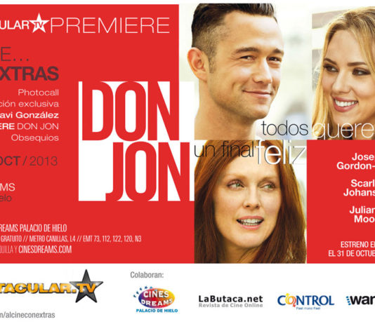Jorge Dorado asistirá a la espectacular premiere de «DON JON» en Madrid Don Jon