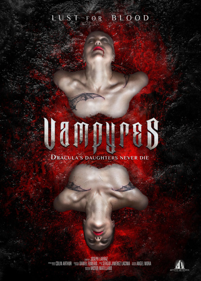 VAMPYRES. Teaser poster del remake de "Las Hijas de Drácula".