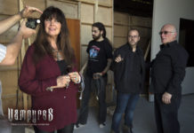 Caroline Munro se encuentra en Madrid rodando «VAMPYRES» a las órdenes de Víctor Matellano VAMPYRES. Caroline Munro, Víctor Matellano y Colin Arthur