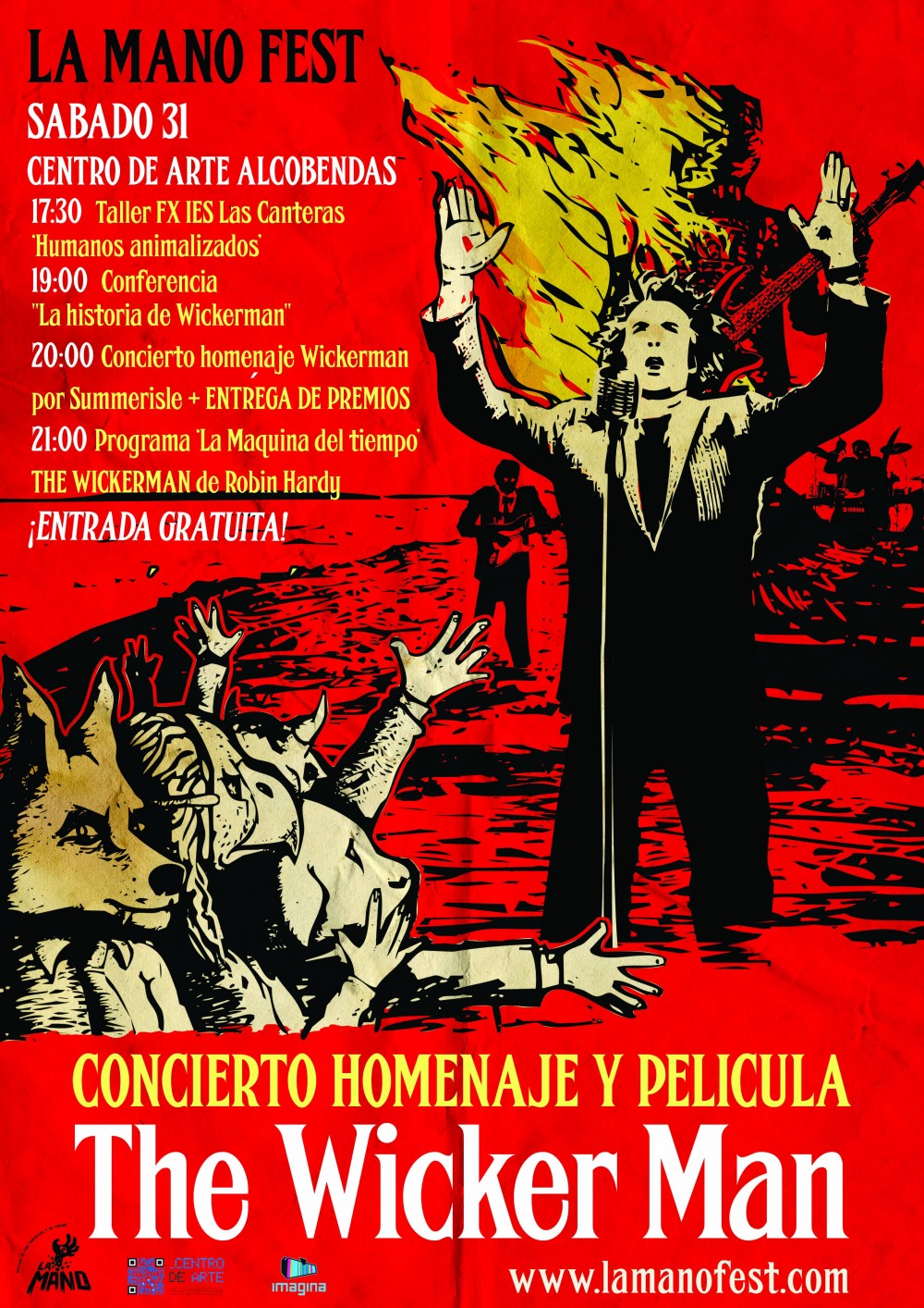 La mano. Concierto The Wicker man