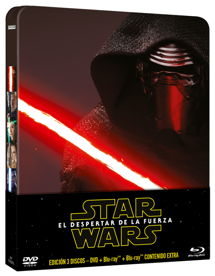 Star Wars: El despertar de la fuerza en DVD edición Metálica