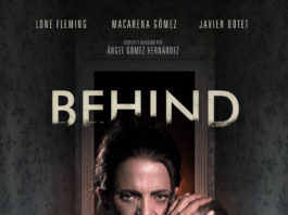Cartel del corto «BEHIND» de Ángel Gómez Hernández, que competirá en NOCTURNA 2016 BEHIND poster en Español