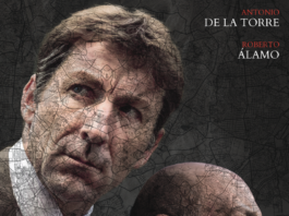 Cartel del thriller QUE DIOS NOS PERDONE, protagonizado por Antonio de la Torre y Roberto Álamo