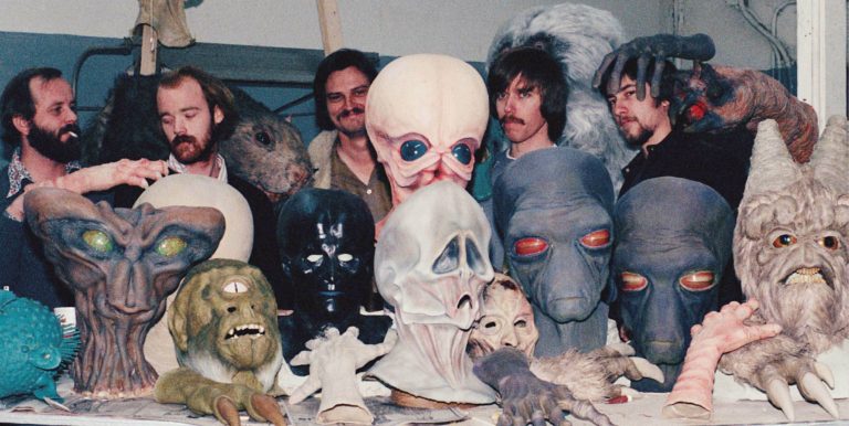 Baker y el equipo de caracterizadores de la segunda unidad en Star Wars