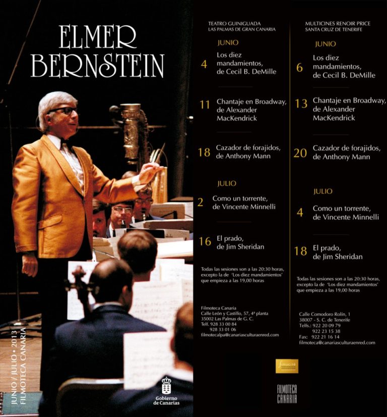 FIMUCITÉ 007 dedica un concierto y un ciclo de cine al compositor neoyorquino Elmer Bernstein