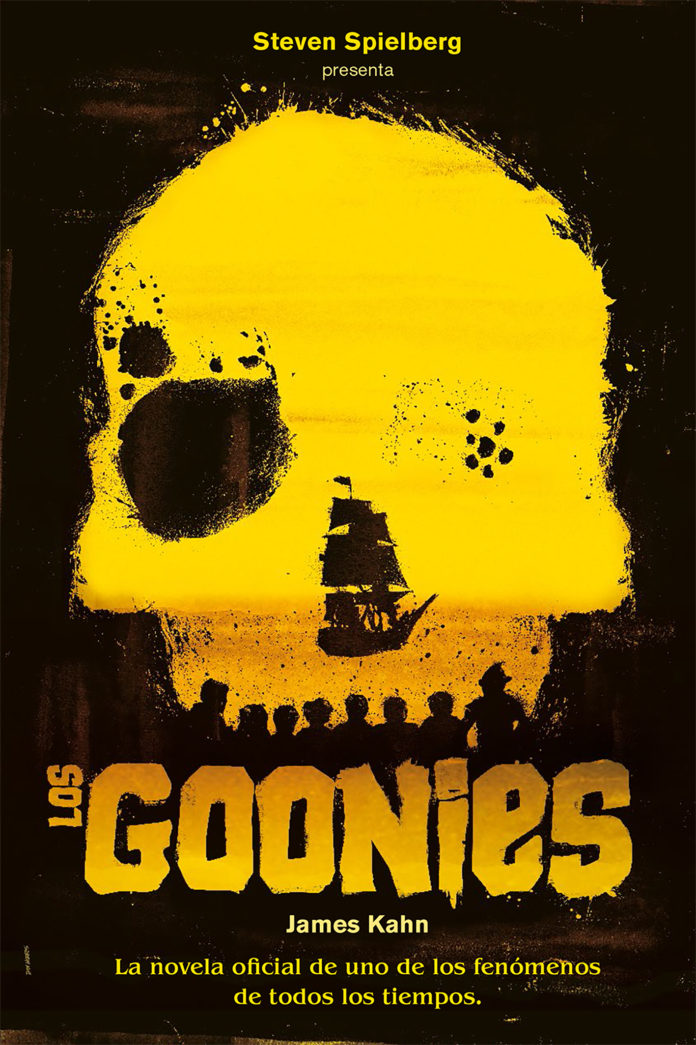 Portada de la novela oficial de Los Goonies.