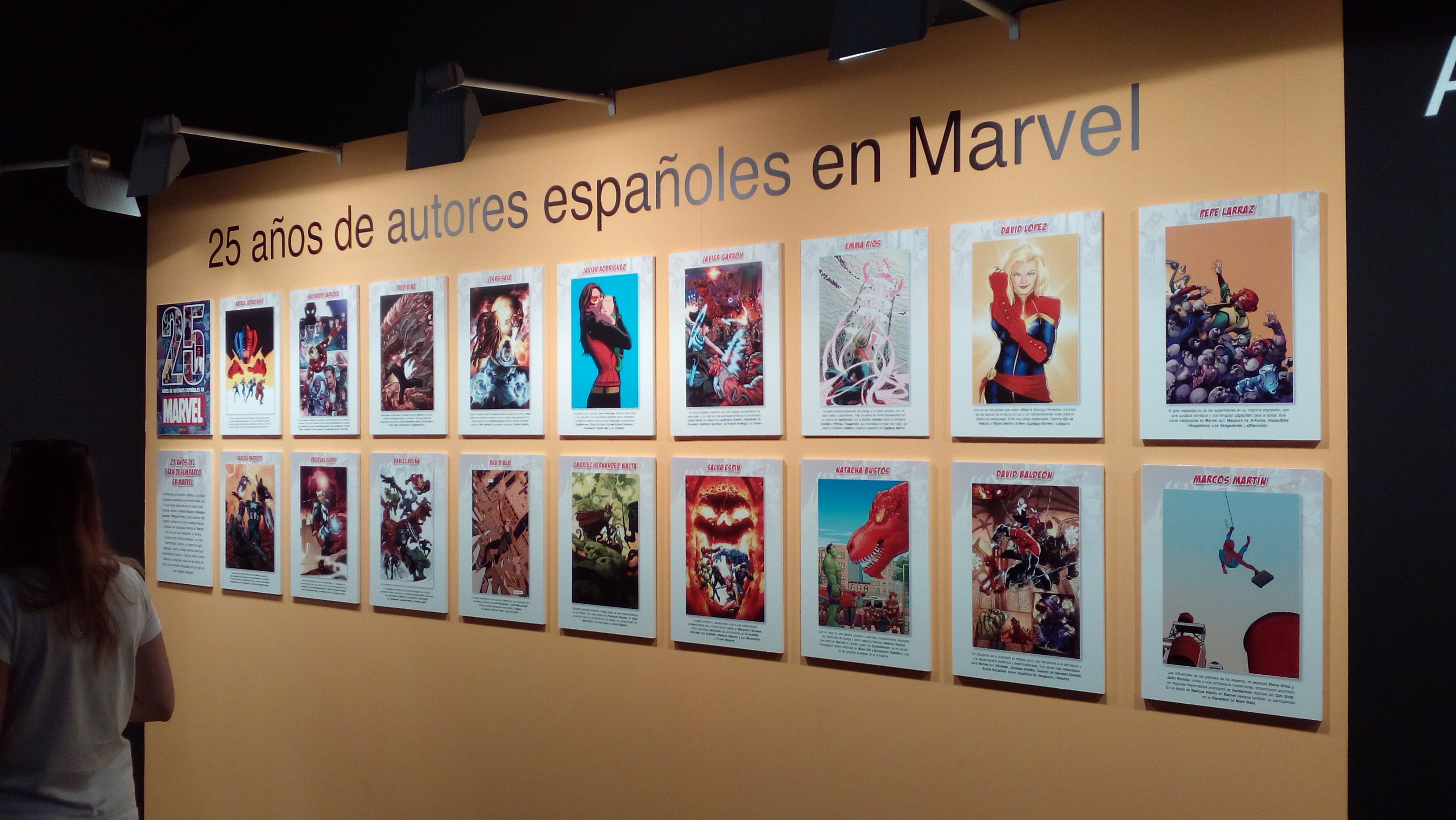 Heroes Comic Con Madrid 2018: Exposición 25 años de autores españoles en Marvel.