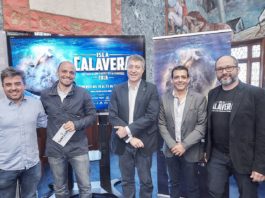 Nace el mercado audiovisual del FESTIVAL DE CINE FANTÁSTICO DE CANARIAS ISLA CALAVERA Ramón González Trujillo, Alfonso Cabello, José Luis Rivero, Francisco Marichal y Daniel Fumero.