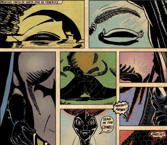 Charla sobre Frankenstein en el SALÓN DEL CÓMIC DE SANTA CRUZ DE TENERIFE Detalle del póster del XV Salón del Cómic de Santa Cruz de Tenerife.