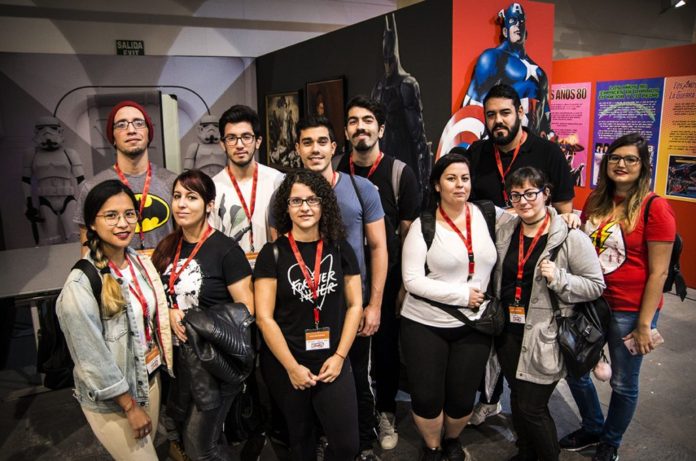 Equipo de voluntarios del Salón del Cómic de Santa Cruz de Tenerife.