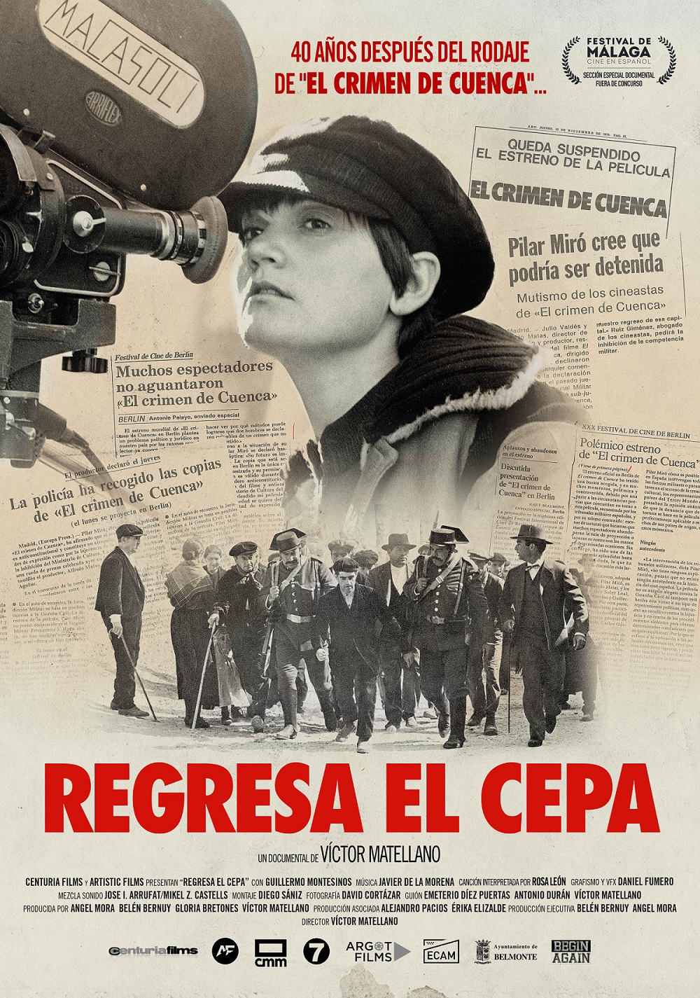 Póster del documental 'Regresa el Cepa', obra del cartelista Daniel Fumero.