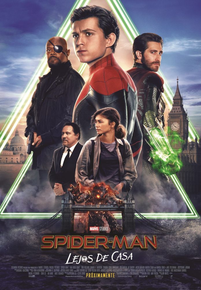 Póster final de 'Spider-man: Lejos de casa'.