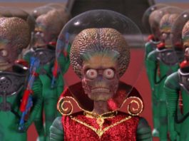 Disfruta del cine de Tim Burton con el Aula de Cine de la ULL 'Mars Attacks', de Tim Burton.