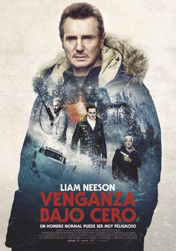 Cartel de 'Venganza bajo cero'. A Contracorriente Films