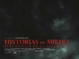 Guillermo del Toro y André Øvredal hablan sobre los libros de ‘HISTORIAS DE MIEDO PARA CONTAR EN LA OSCURIDAD’ Cartel 'Historias de miedo para contar en la oscuridad'.