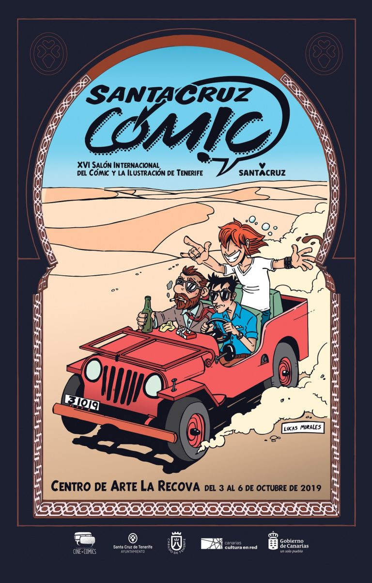 Segundo cartel de la XVI edición del Salón Internacional del Cómic y la Ilustración de Tenerife, diseñado por Lucas Morales.