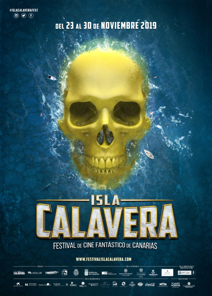 Cartel del Festival de Cine Fantástico de Canarias Isla Calavera 2019.