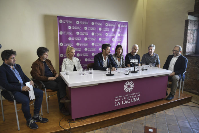 Rueda de prensa de presentación del palmarés celebrada en el Ayuntamiento de La Laguna.