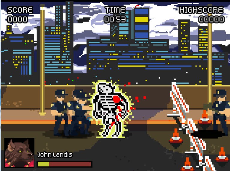 Videojuego 'An American Werewolf in L.A.', desarrollado por Playmedusa para el Festival Isla Calavera 2019.