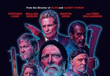 ‘VFW’ de Joe Begos: Acción mutante Cartel de 'VFW', según sus productores un cruce entre 'Grupo salvaje' y 'La noche de los muertos vivientes'.