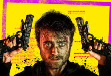 Frenético tráiler y póster de ‘GUNS AKIMBO’: La emancipación de Harry Potter Póster de 'Guns Akimbo'.