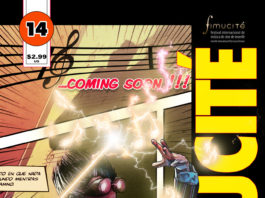 FIMUCITÉ dedica su edición número 14 al universo del cómic y los superhéroes Teaser póster de FIMUCITÉ 14.
