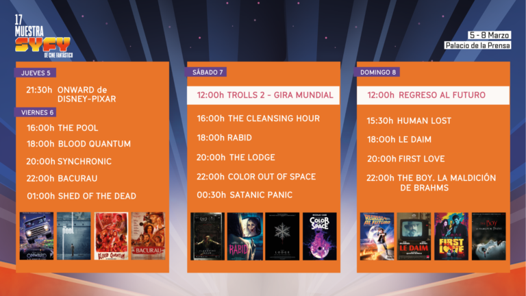 Muestra SYFY Programación