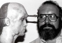 El fantástico pierde a Stuart Gordon (1947-2020) Stuart Gordon con el doble animatrónico de Jeffrey Combs en el rodaje de Re-sonator.