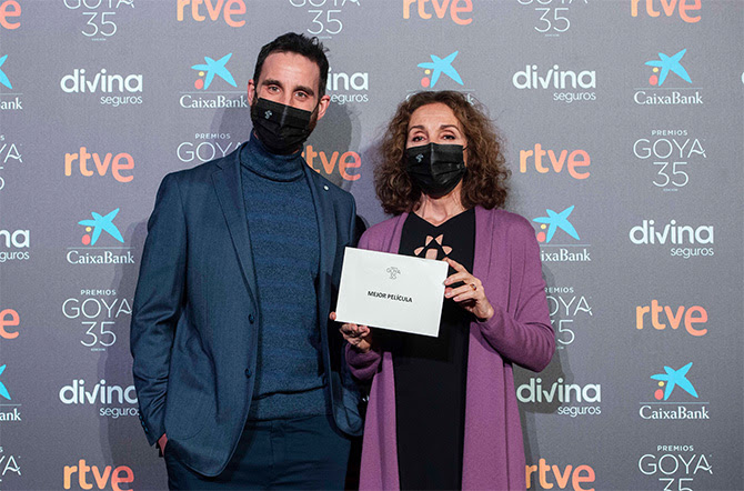 Daniel Rovira y Ana Belén. Fotos: ©Alberto Ortega – Cortesía de la Academia de Cine