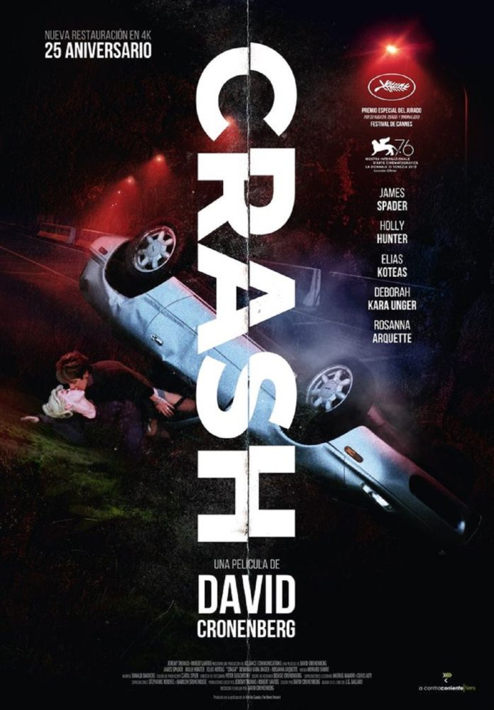 Crash, de David Cronenberg. Póster 25 aniversario.