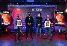 Se celebra el acto de entrega del Premio Isla Calavera Fantástico Social para CINEDFEST Acto de entrega del Premio Isla Calavera Fantástico Social, con la presencia del alcalde de La Laguna, Luis Yeray Gutiérrez, y la concejala de Cultura, Yaiza López Landi.