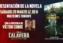 El Festival Isla Calavera acoge la presentación de la novela EL BESO DE COPACATI, de Víctor Conde Presentación 'El beso de Copacati', de Víctor Conde.
