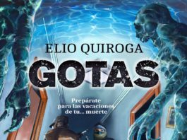 GOTAS, de Elio Quiroga: Zombis cósmicos Portada de 'Gotas', de Elio Quriroga.