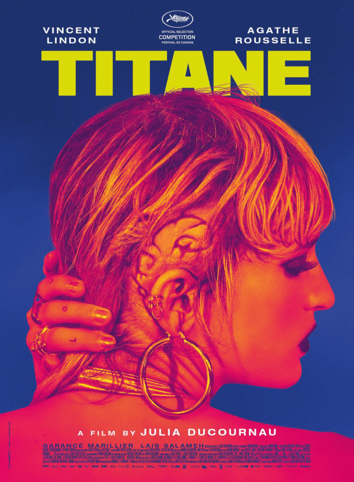 Cartel de ‘Titane’, segundo largometraje de la cineasta francesa Julia Ducournau. 