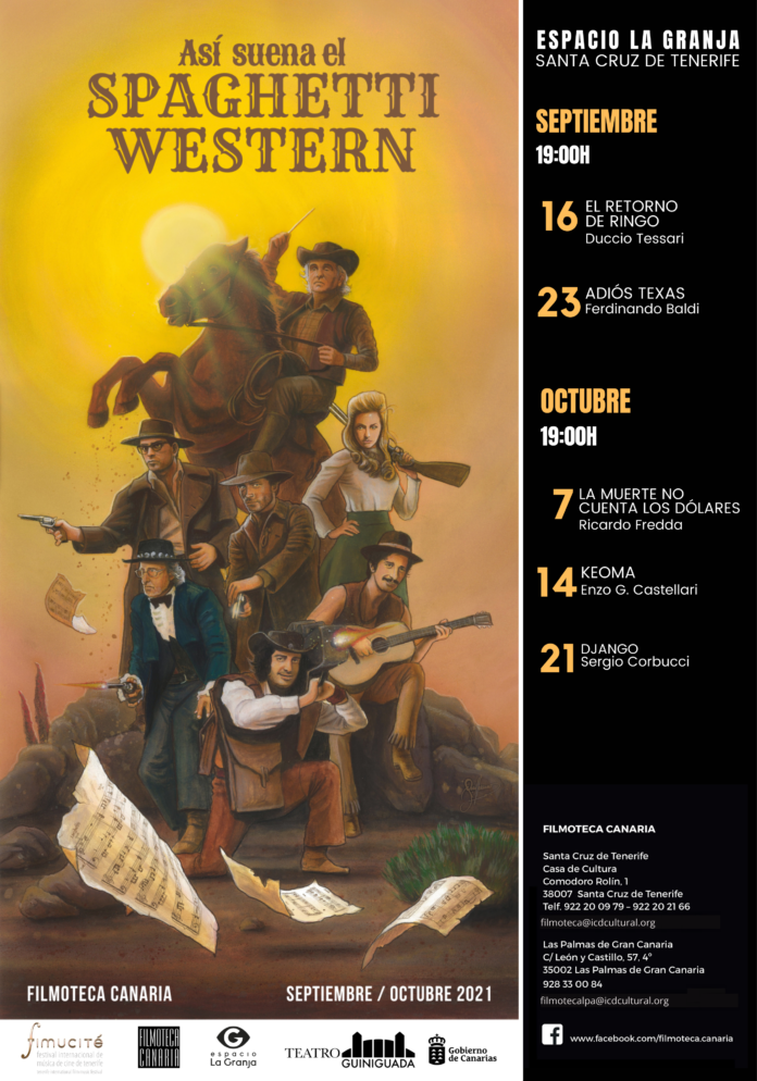 Cartel del ciclo 'Así suena el Spaguetti western'.