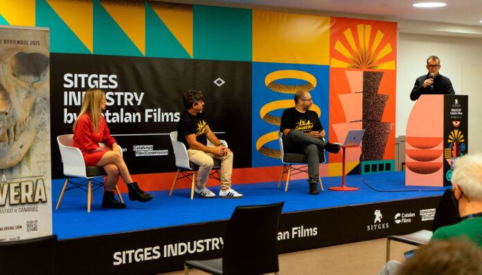 Presentación del Festival de Cine Fantástico de Canarias Isla Calavera 2021 en el Festival de Sitges.