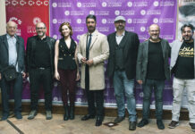 Neil Marshall, Charlotte Kirk y Víctor Matellano, en el Festival Isla Calavera Isla Calavera presenta en rueda de prensa a su elenco de invitados.