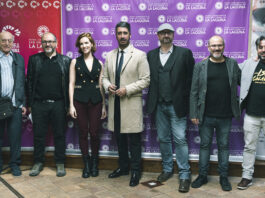 Neil Marshall, Charlotte Kirk y Víctor Matellano, en el Festival Isla Calavera Isla Calavera presenta en rueda de prensa a su elenco de invitados.