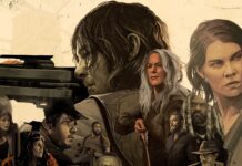 THE WALKING DEAD. Segunda parte de la última temporada: Rehacer el mundo Detalle del póster ilustrado de The Walking Dead, T11b.