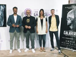 El FESTIVAL ISLA CALAVERA presenta cartel y un nuevo avance de su sexta edición De izda. a dcha., el alcalde de La Laguna Luis Yeray Gutiérrez, Daniel Fumero, codirector de Isla Calavera, la concejala de Cultura Yaiza López y Josemi Beltrán, director de la Semana de Cine Fantástico y de Terror de San Sebastián.
