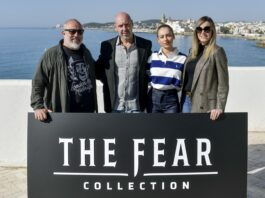 THE FEAR COLLECTION: Coleccionando terror en SITGES 2021 Álex de la Iglesia, Jaume Balagueró, Ester Expósito y Carolina Bang, en la presentación en Sitges de 'The Fear Collection'.