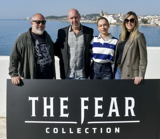 THE FEAR COLLECTION: Coleccionando terror en SITGES 2021 Álex de la Iglesia, Jaume Balagueró, Ester Expósito y Carolina Bang, en la presentación en Sitges de 'The Fear Collection'.