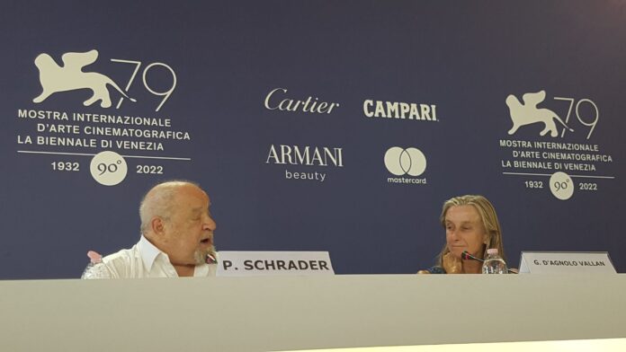 Paul Schrader en el Festival de Venecia 2022.